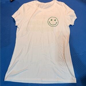 White Kappa Delta Sorority Smiley Face Tee